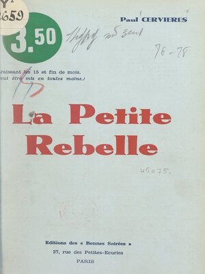 cover image of La petite rebelle
